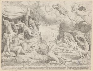 Apollo en Diana doden de kinderen van Niobe