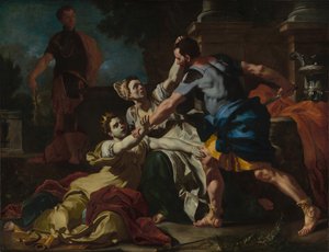 De dood van Messalina door Francesco Solimena