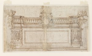 Verheffing van een altaar met alternatieve suggesties door Francesco Solimena