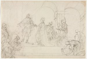 Ontmoeting van Salomo en de koningin van Sheba