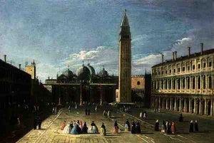 Een uitzicht op het Piazza San Marco, Venetië