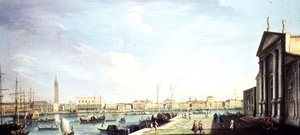 Het Bacino di San Marco, met het Dogepaleis en de Riva degli Schiavoni door Francesco Tironi