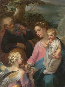 De Rust op de Vlucht naar Egypte, ca. 1569 door Francesco Vanni