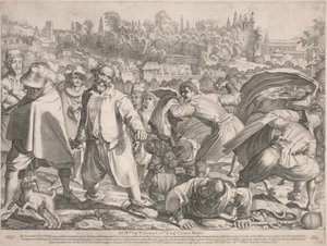 Brutto Buono Gestenigd door Zijn Vijanden door Francesco Villamena