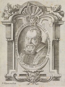 Galileo Galilei (1564-1642), ca. 1656 door Francesco Villamena