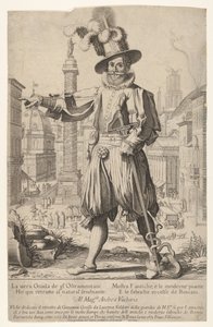 Giovanni Alto Johann Alten, Ioannes Altus staande op de Quirinaalheuvel in Rome door Francesco Villamena