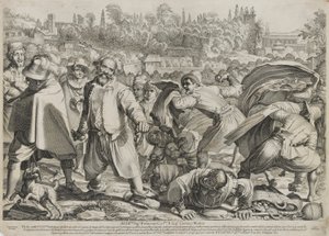 Il Bruttobuono (Het Straatgevecht) door Francesco Villamena