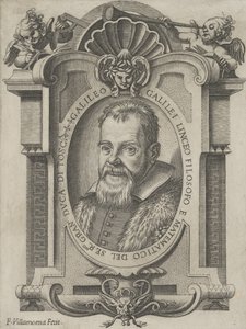 Portret van Galileo Galilei, 1613 door Francesco Villamena