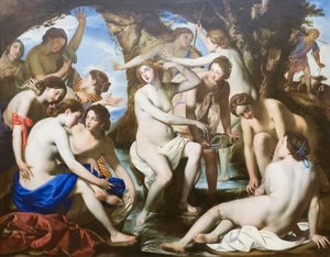 Het bad van Diana door Francesco de (c.1600 54) Rosa