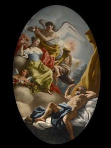 Allegorie van Wijsheid en Waarheid, c.1750 door Francesco de Mura