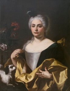 Portret van de vrouw van de schilder door Francesco de Mura