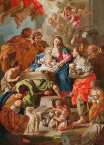 De Aanbidding der Herders door Francesco de Mura