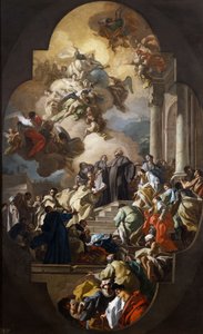 Visioen van St. Benedictus door Francesco de Mura