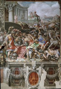Het leven van Furius Camillus door Francesco de Rossi Salviati