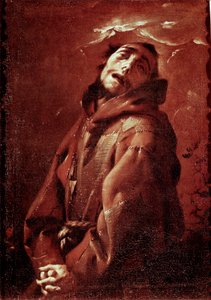Sint Franciscus van Assisi in extase door Francesco del Cairo