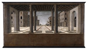 Duits: Idealstadt Architecturale Veduta door Francesco di Giorgio