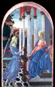 Annunciatie, ca. 1470-1472 door Francesco di Giorgio Martini