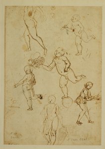 Drie kinderen;een putto ...