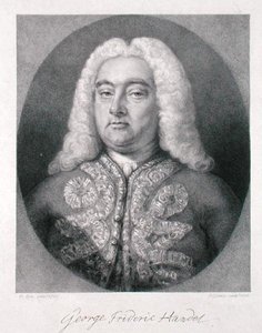 George Frederick Handel (1685-1759) gegraveerd door Frederick Christian Lewis I (1779-1856) 1828