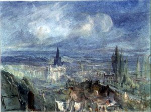 Uitzicht op de Stad Bridgewater, Somerset door Francis Abel William Taylor Armstrong