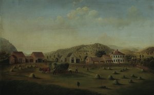 Leete Boerderij, West Claremont, New Hampshire, ca. 1822 door Francis Alexander