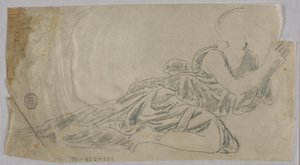 Draperiestudie door Francis Augustus Lathrop