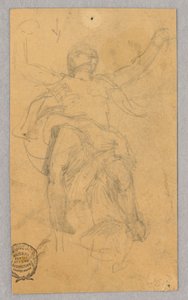 Figurenstudie voor muurschildering door Francis Augustus Lathrop