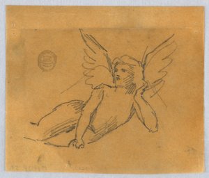Schets voor Putto door Francis Augustus Lathrop