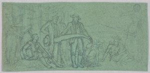 Schets voor een Muurschildering door Francis Augustus Lathrop