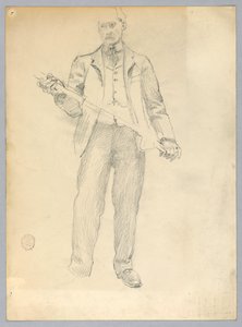 Schets van een man door Francis Augustus Lathrop