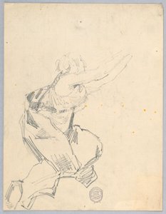 Schets van een vrouw door Francis Augustus Lathrop