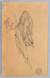 Schets van een engel door Francis Augustus Lathrop