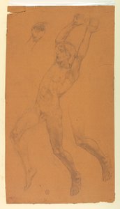 Studies voor een vliegende figuur door Francis Augustus Lathrop