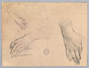 Studies van handen door Francis Augustus Lathrop