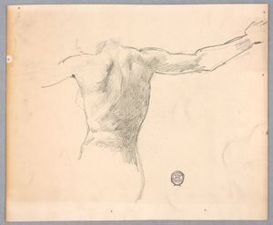 Studie voor "Diana en haar bedienden tussen de sterrenbeelden" door Francis Augustus Lathrop