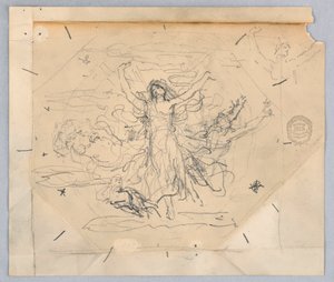 Studie voor "Zodiac" door Francis Augustus Lathrop