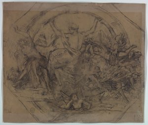 Studie voor "Zodiac" door Francis Augustus Lathrop