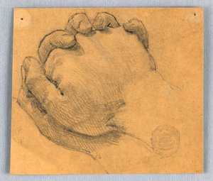 Studie van gevouwen handen