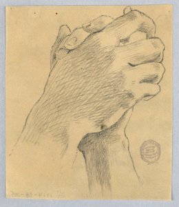 Studie van Gevouwen Handen door Francis Augustus Lathrop