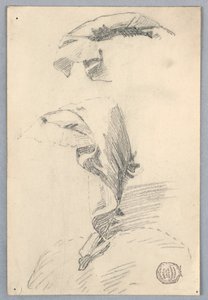 Studie van draperie door Francis Augustus Lathrop
