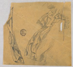 Studie van draperie door Francis Augustus Lathrop