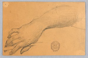 Studie van hand en pols door Francis Augustus Lathrop