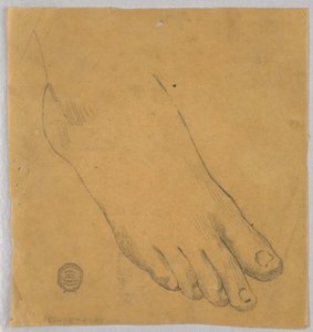 Studie van een rechtervoet door Francis Augustus Lathrop