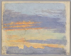 Studie van wolken, Rome, Italië