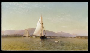 De Hudson bij Tappan Zee door Francis Augustus Silva