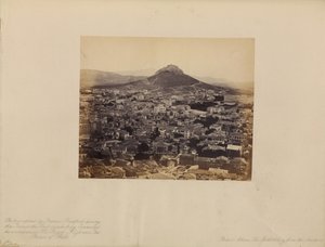 Athene - De moderne stad vanaf de Akropolis door Francis Bedford