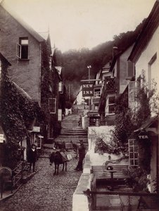 Clovelly, The New Inn en Straat door Francis Bedford