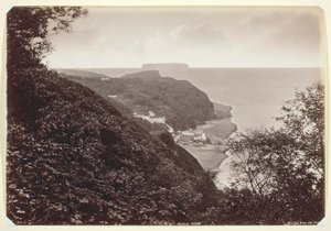 Clovelly vanaf de Hobby door Francis Bedford