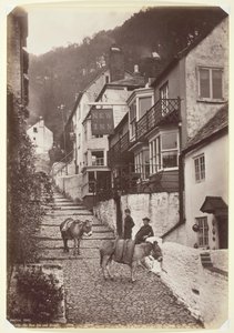 Clovelly, de New Inn en straat