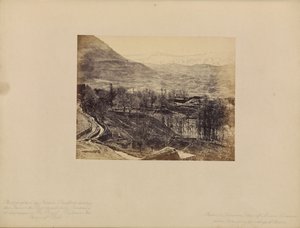 Libanon - Zicht op de berg Libanon, genomen van boven het dorp Ehden door Francis Bedford